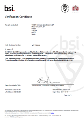 Certificación BIM: ISO 19650